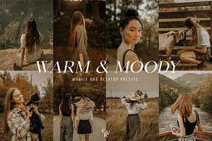 15 Warm and Moody Lightroom Presets, a Preset Add-On by CVR Presets