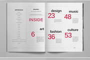Black and White Magazine Template, a Magazine Template by Boris Cupac (Thumbnail 3 of 7)