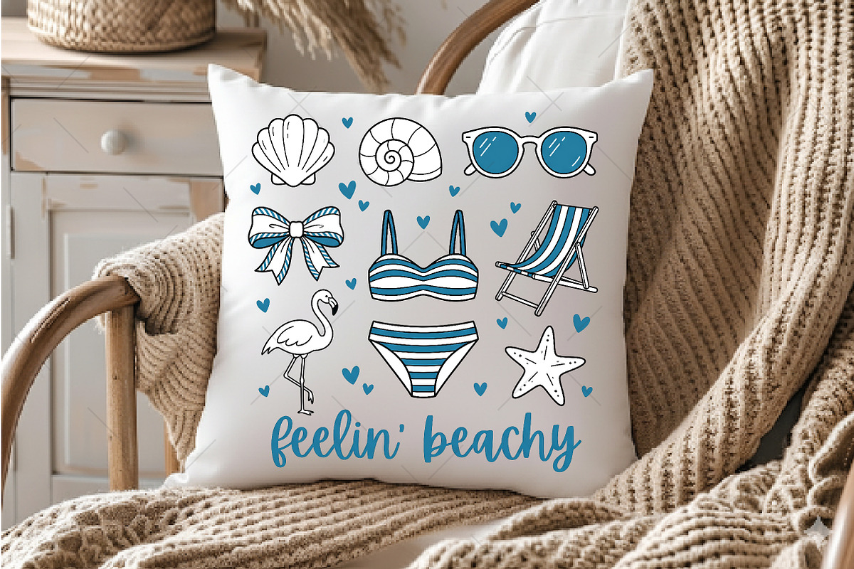 Feelin’ Beachy Cute Summer Beach PNG, an Illustration by OK Design (Photo 5 of 5)