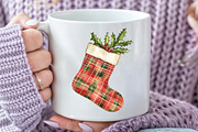 Red Green Plaid Christmas Clipart, an Illustration by Rose Art (Thumbnail 5 of 7)