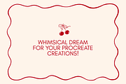 Whimsical Coquette Cherry Procreate, a Brushes & More by Veronika Gotovceva (Thumbnail 7 of 7)