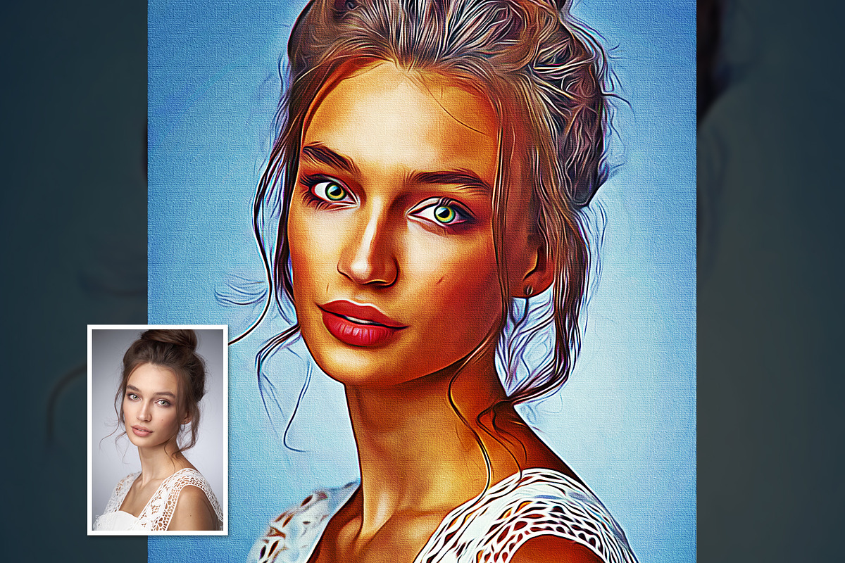 Realistic Oil Painting Art, an Action Add-On by U_Design (Photo 10 of 11)