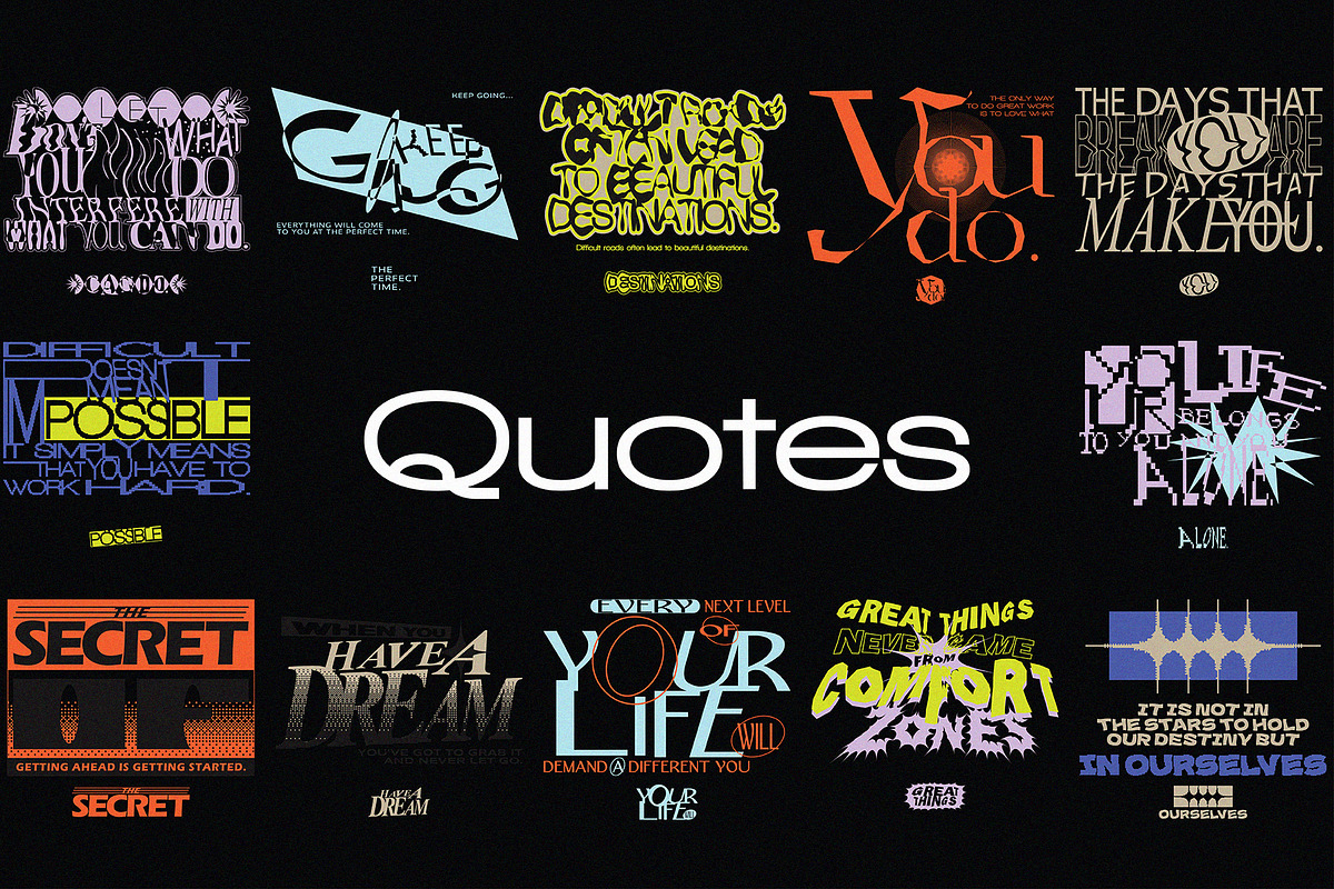 Modern Typography Quotes Poster Set, a Graphic by 159room.studio (Photo 1 of 7)