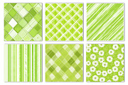 Lime Green Seamless Patterns, an Illustration by Dream Creation (Thumbnail 4 of 5)