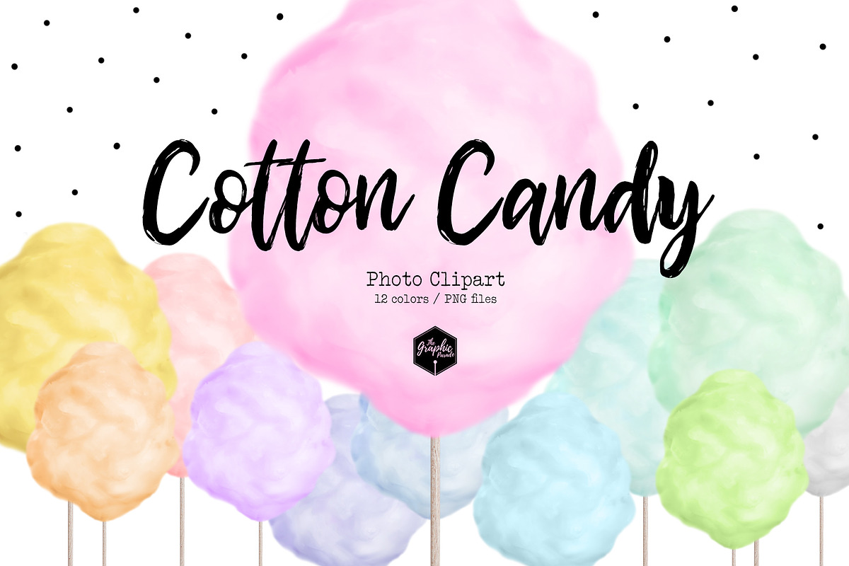 Cotton Candy Photo Clipart, an Object Graphic by The Graphic Parade (Photo 1 of 4)