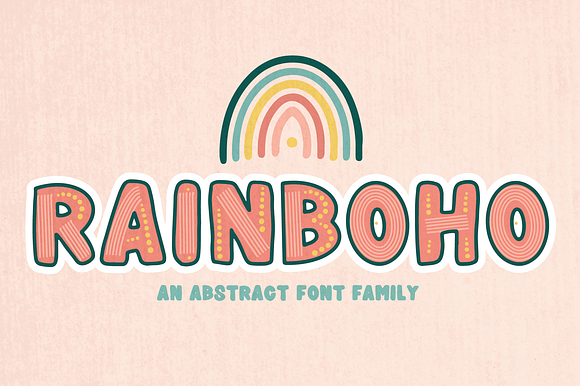 Rainboho - Layered Font Family preview 8