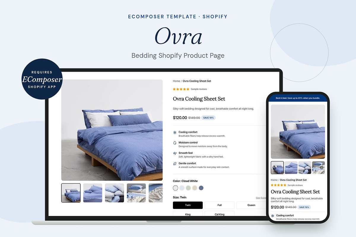 Ovra - Shopify EComposer Template, a Shopify Template by Boost Convert (Photo 1 of 11)