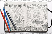 Love love love coloring book*, an Illustration by MiraBell (Thumbnail 2 of 4)