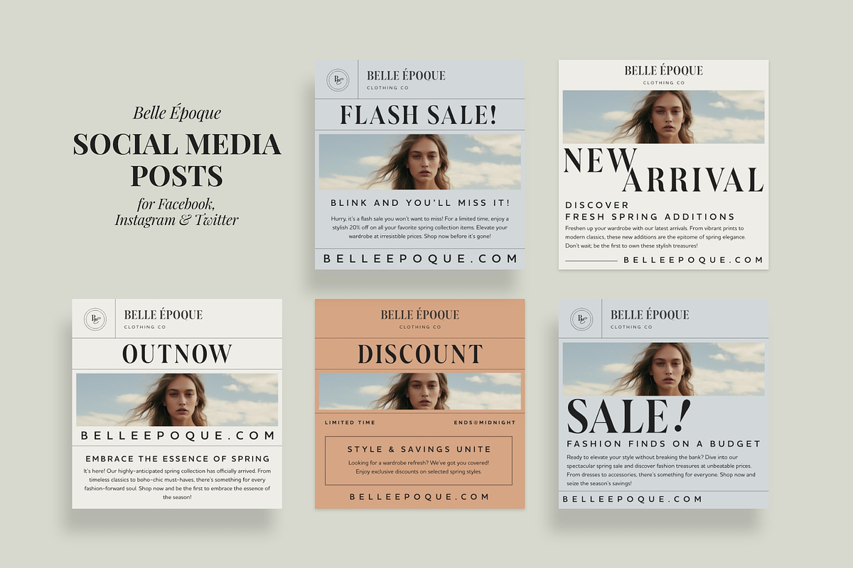 Social Media Guidelines & Templates, a Social Media Template by Epic Society Shop
