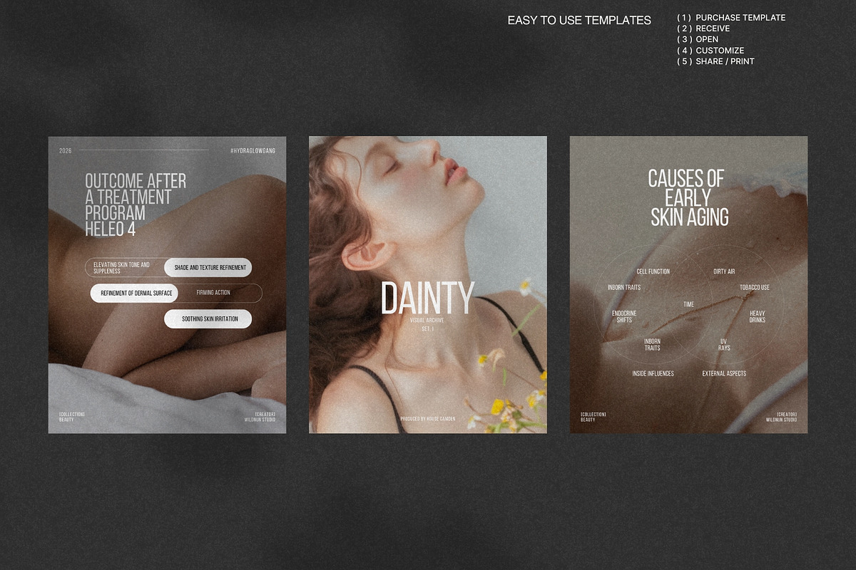 Canva Skincare Story & Post Set preview 3