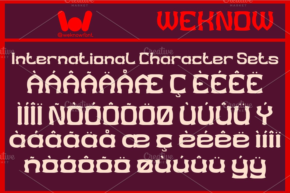 Red Monster font, a Font by weknow (Photo 8 of 8)