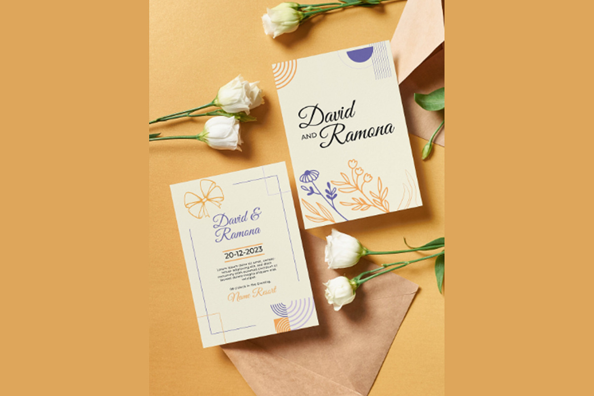 Elegant Wedding Card Collection, a Packaging Mockup by Cubex Design (Photo 5 of 5)