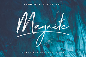 Magnite Brush Script, a Script Font by Tom Chalky