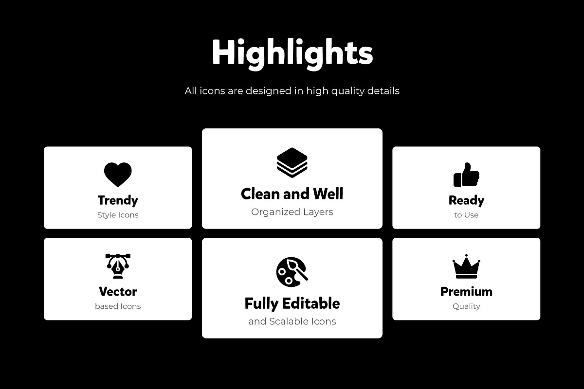 Leadership Glyph Icons, a Solid Icon by Brickclay (Photo 3 of 7)