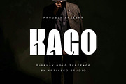 Kago – Bold Display Sans Serif, a Sans Serif Font by Artiveko (Thumbnail 1 of 8)