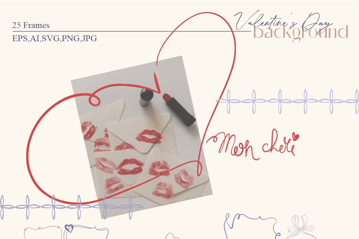 Valentine's Day - background, a Background Graphic by Collection by VY (Photo 4 of 9)