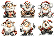 Whimsical Santa Claus Clipart, an Illustration by Daily.Designs (Thumbnail 5 of 5)