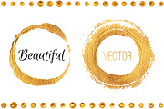 Gold brush strokes & background, a Texture Graphic by Margo Miller (Thumbnail 7 of 23)