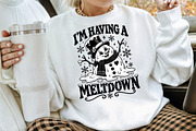 Im Having A Meltdown Snowman PNG, a Seasonal Illustration by Creative Art (Thumbnail 3 of 3)