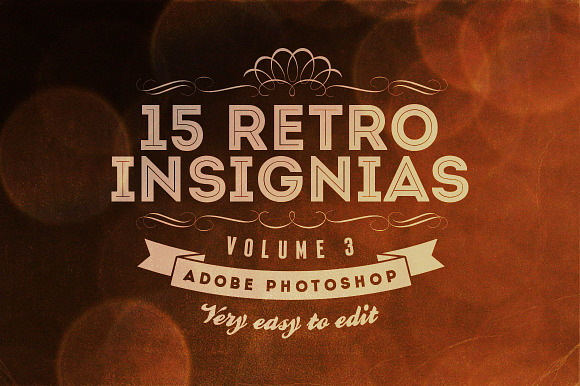 15 Retro Insignias - Badges v.3 preview 6