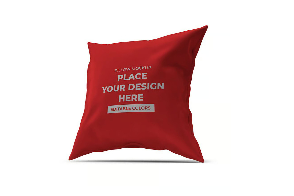 Pillow Cushion Mockup Template Set, a Household Mockup by DesignRushMarket (Photo 8 of 11)