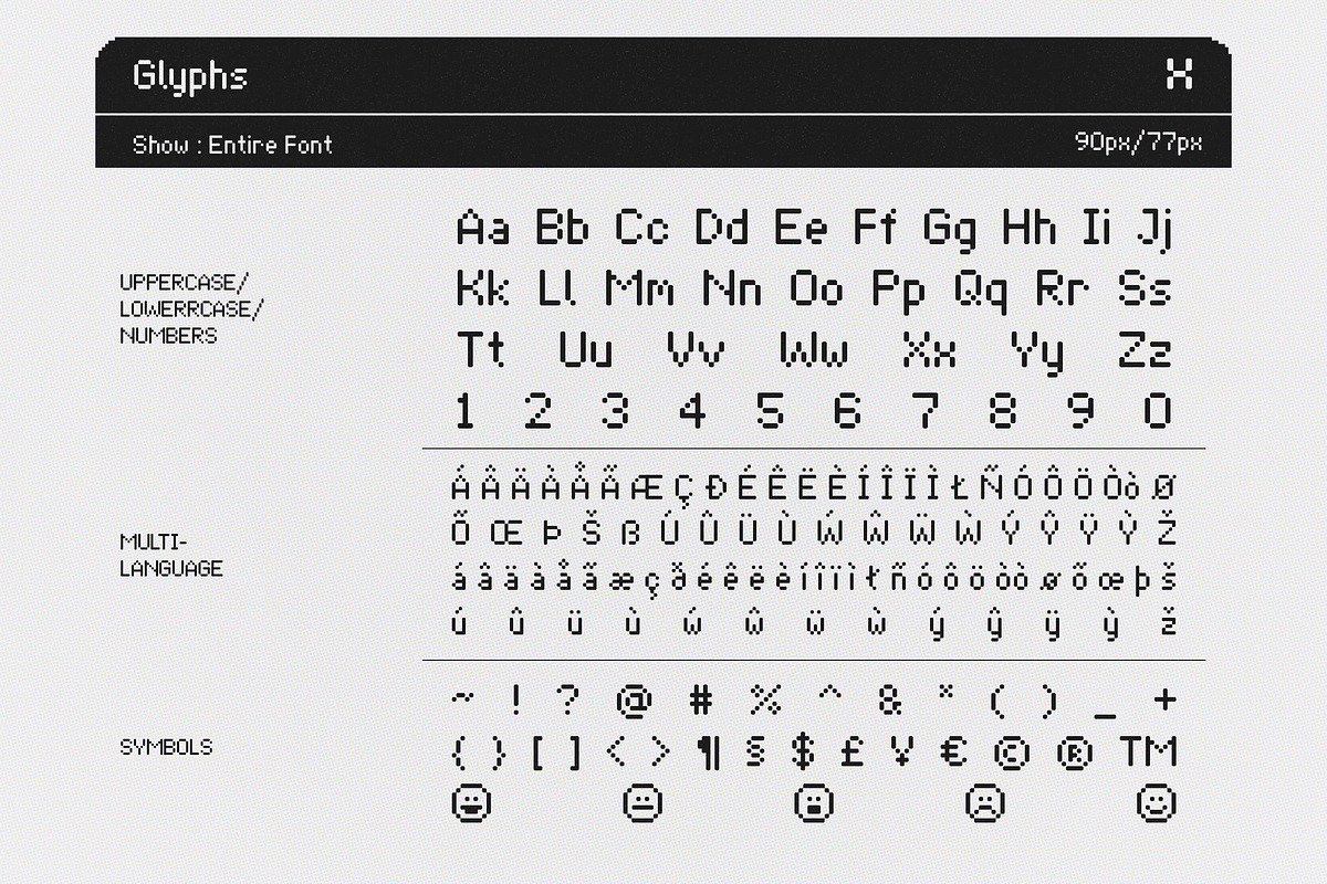 Sanxelda, a Symbol Font by graphicook (Photo 3 of 10)