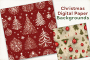 Christmas Digital Paper Backgrounds, a Graphic by Catchy Ideaz (Thumbnail 1 of 3)