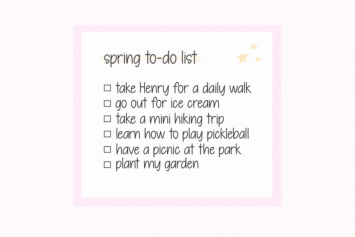 Spring Sunrise | Cute Font, a Handwritten Font by KA Designs (Photo 5 of 11)