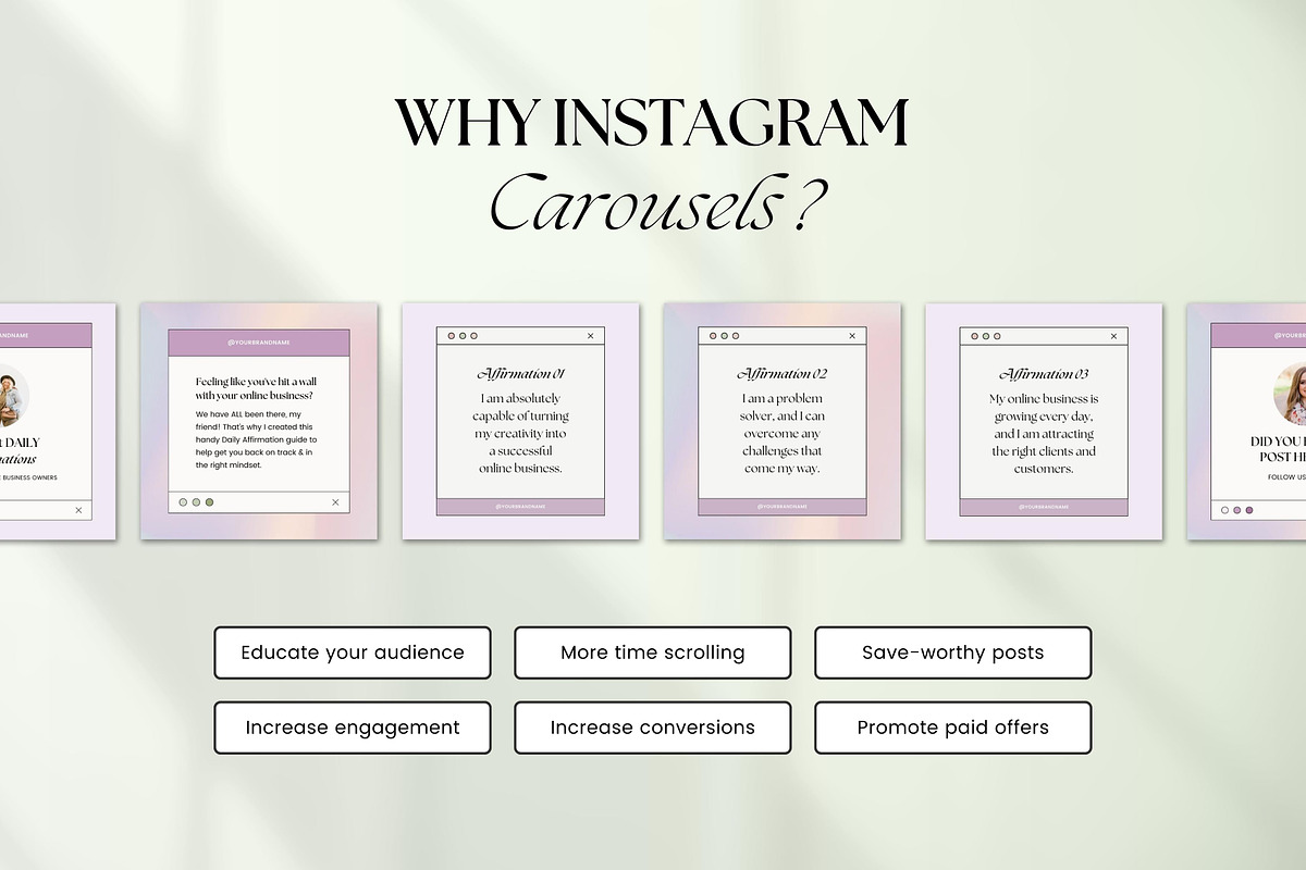 Instagram Carousel Templates Canva, a Social Media Template by Fallon Gerst (Photo 7 of 19)