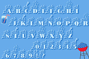 Fireworks 4th of July Font & Bonus S, a Font by Anastasia Feya (Thumbnail 3 of 6)