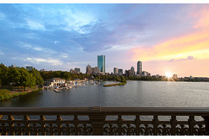 USA, Panoramic view of Boston