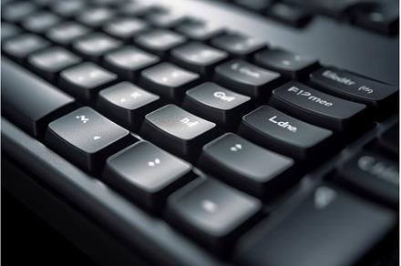 Keyboard buttons closeup. Generate, a Technology Photo by Ylivdesign