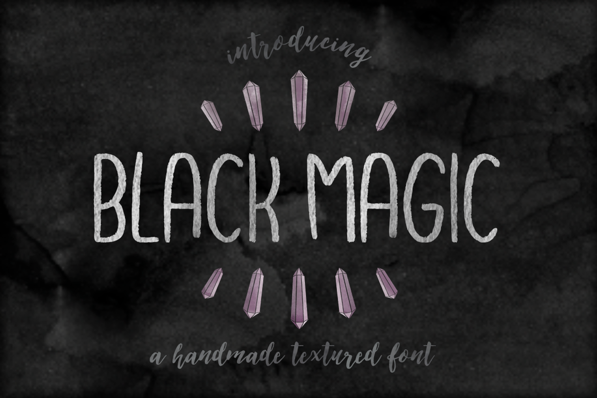 Black Magic Handmade Font