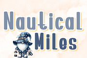 Nautical Miles - Handwritten, a Handwritten Font by Charmingbear59.design (Thumbnail 1 of 5)