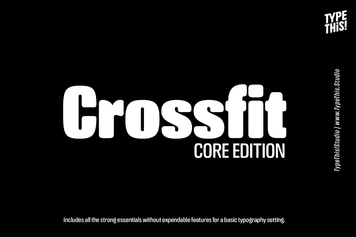 Crossfit Core Edition, a Font by TypeThis!Studio (Photo 2 of 9)