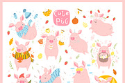 Funny pig - calendar 2019, a Seasonal Illustration by Artnis (Thumbnail 2 of 12)