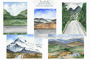 Travel to the mountains watercolor, an Illustration by Marina Ermakova (Thumbnail 5 of 12)