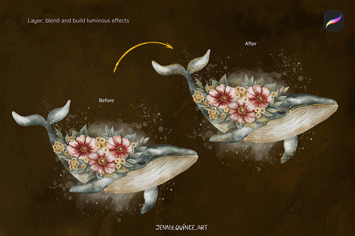 Procreate Brushes - Glitter Brushes, a Brush Add-On by Jenny Quince (Photo 8 of 12)