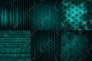 Grunge Turquoise Digital Paper