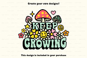 Psychedelic Retro Hippie Icons, a Solid Icon by BirDIY Design (Thumbnail 10 of 10)