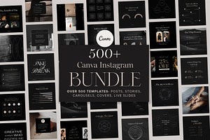 Dark Instagram Templates Bundle