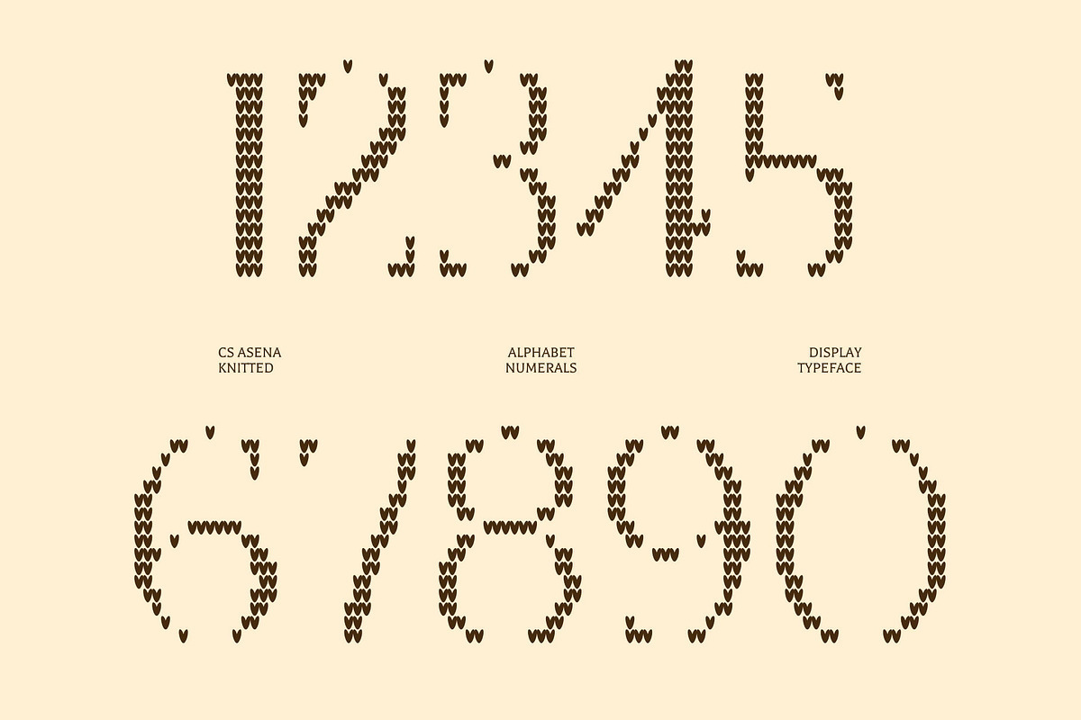 CS Asena Knitted, a Serif Font by Craft Supply Co. (Photo 5 of 8)