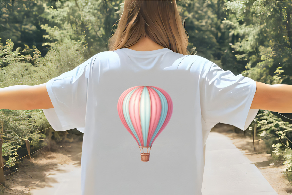 Hot Air Balloon Png, Pastel Balloons, an Illustration by CrexoraLab (Photo 5 of 5)