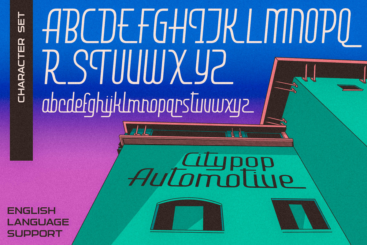 CITYPOP - Japanese 90s Retro Fonts, a Script Font by Konstantine Studio (Photo 13 of 17)