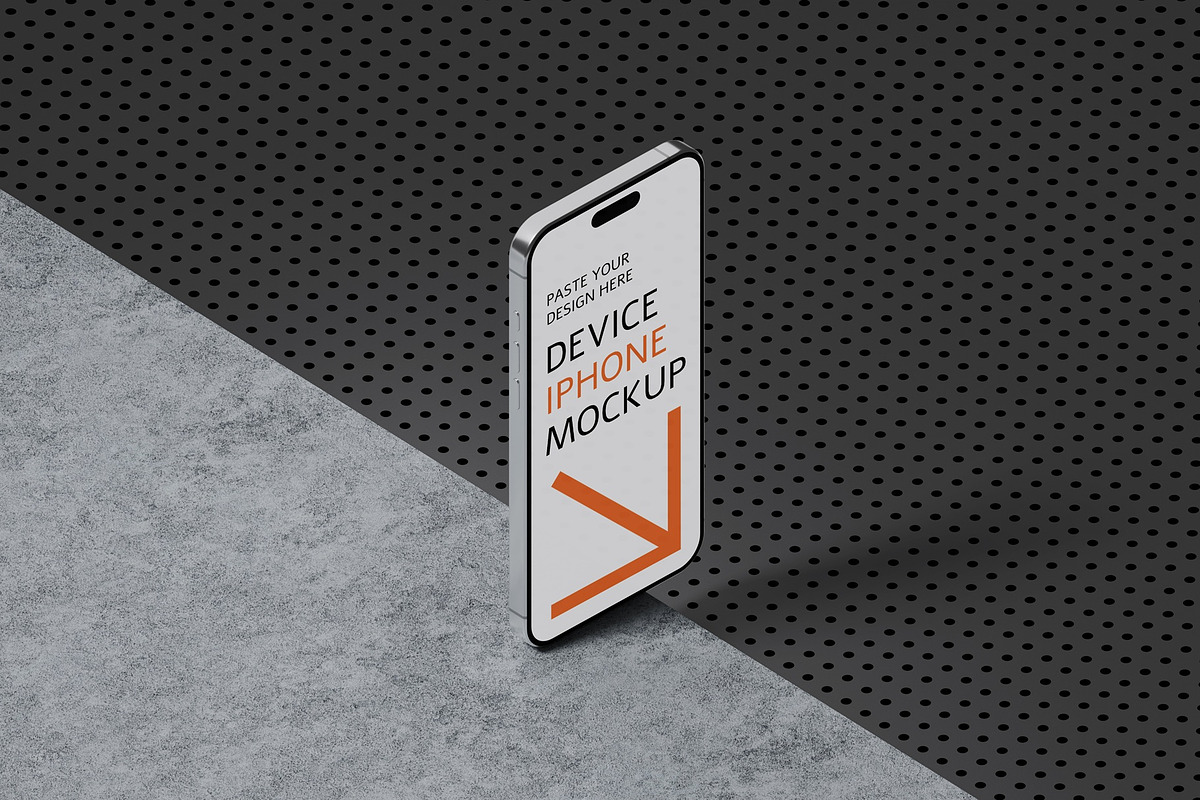 iPhone Mockup, an iPhone Mockup by UFR_GRAPHIC (Photo 4 of 4)
