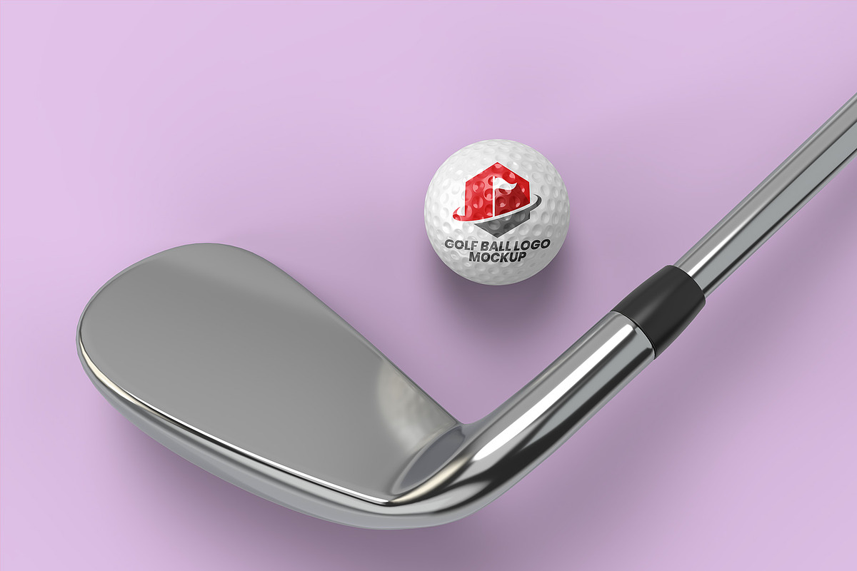 Golf Ball Logo Mockup - 6 views, a Merchandise Mockup by Illusiongraphic (Photo 2 of 14)