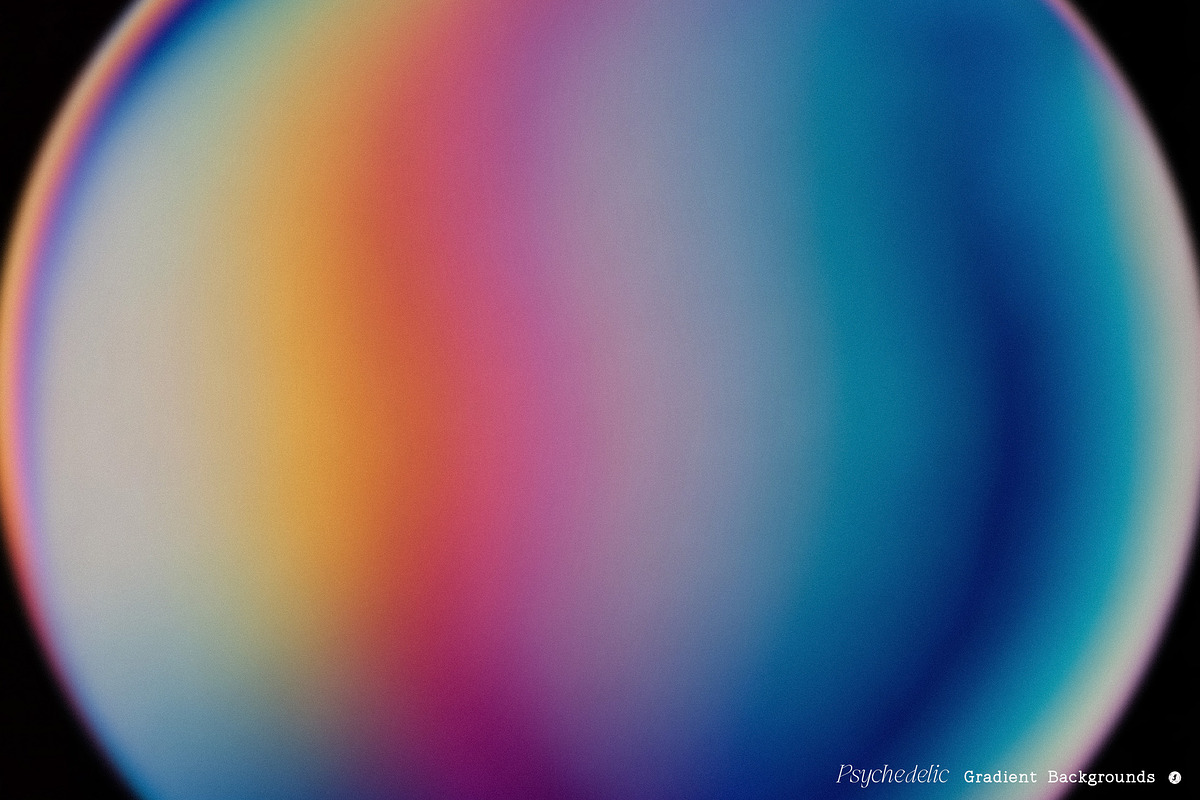190 Psychedelic Gradient Backgrounds, a Background Graphic by ...
