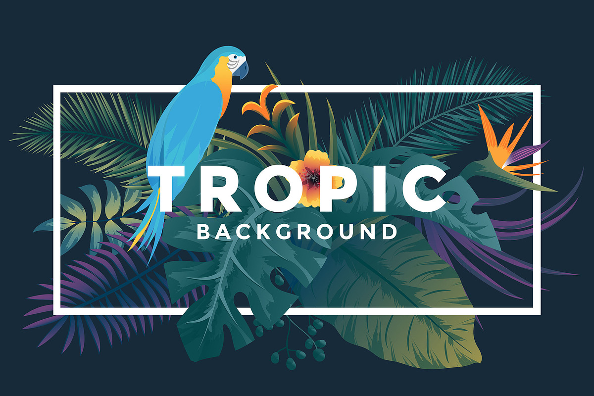 Tropical backgrounds, a Texture Illustration by Creative Graphics (Photo 1 of 11)