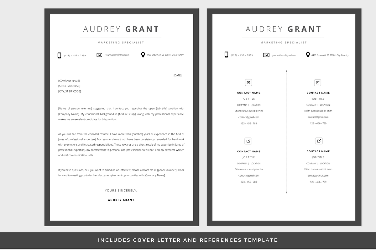 RESUME CV TEMPLATE WORD, a Resume Template by PAPPERMINT RESUME STUDIO (Photo 3 of 5)