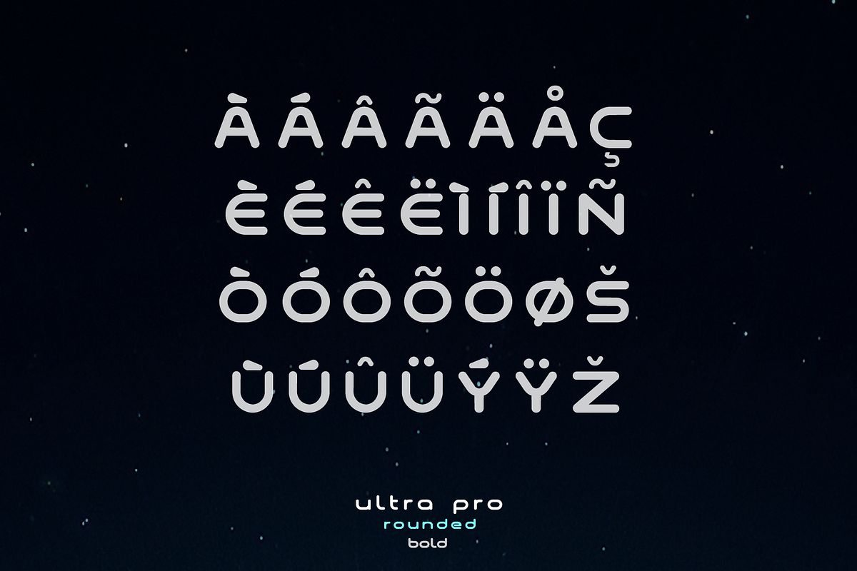 Ultra Pro Rounded Font Family, a Sans Serif Font by Alphabet Agency (Photo 12 of 18)